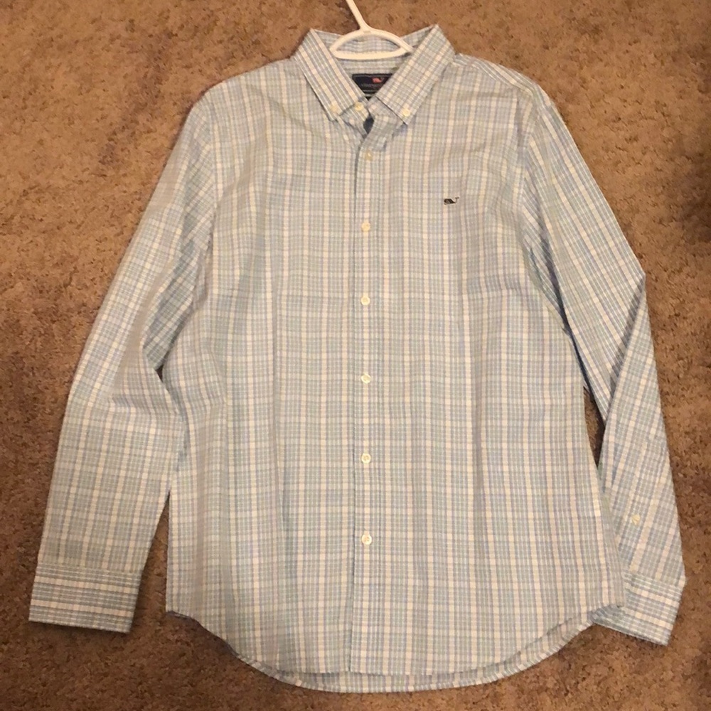 Vineyard vines long sleeve collard shirt